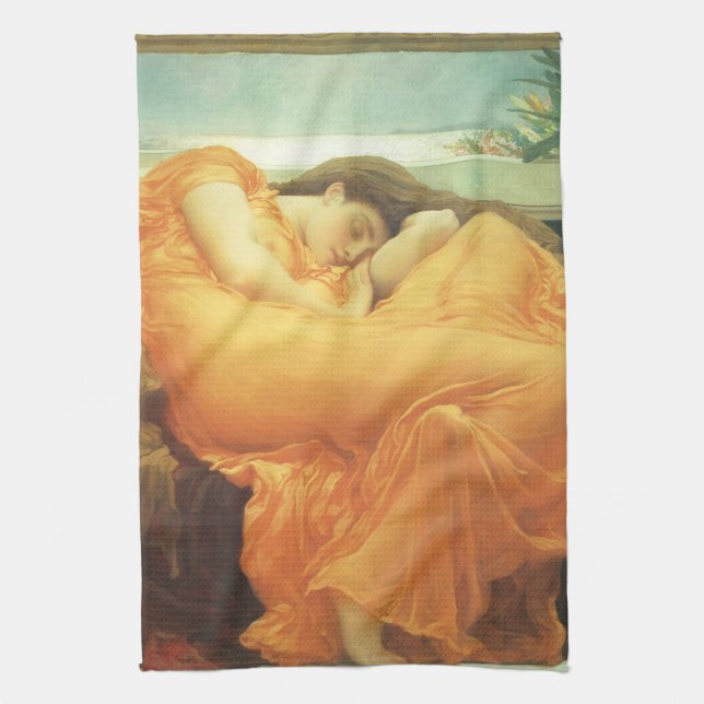 Paño De Cocina Flaming June de Lord Frederic Leighton (Vertical)