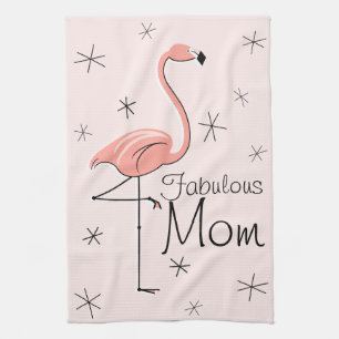 Paño De Cocina Flamingo Rosa Fabulous Mom