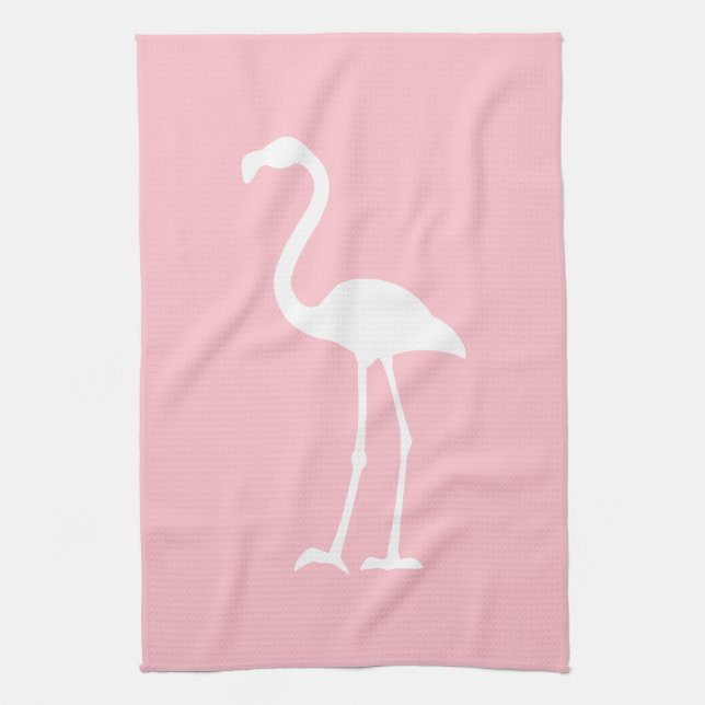 Paño De Cocina Flamingo rosa y blanco (Vertical)