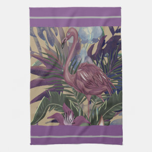 Paño De Cocina Flamingo tropical salvaje