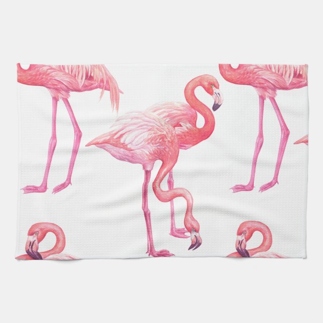 Paño De Cocina Flamingos (Horizontal)