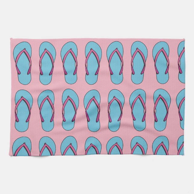 Paño De Cocina Flip Flops de playa (Horizontal)