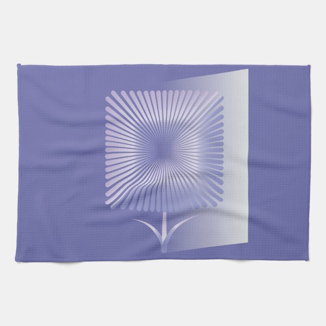 Paño De Cocina Flor cuadrada violeta (Horizontal)