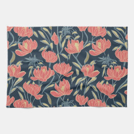 Paño De Cocina Flor de brisa coral