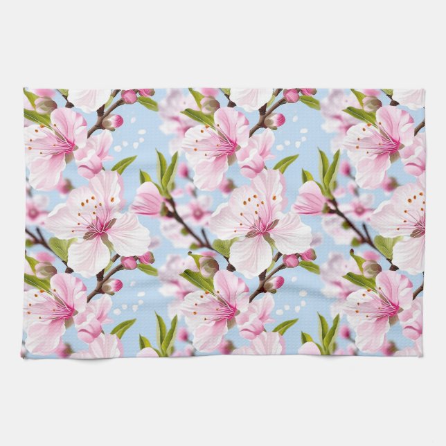 Paño De Cocina Flor de cerezo (Horizontal)