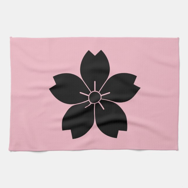Paño De Cocina Flor de cerezo silvestre (Horizontal)