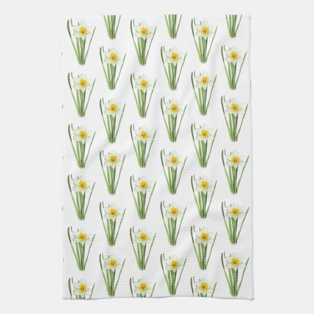 Paño De Cocina Flor de Daffodil (Vertical)