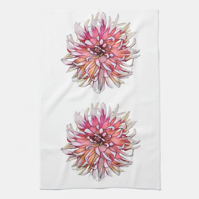 PAÑO DE COCINA FLOR DE DALIA (Vertical)
