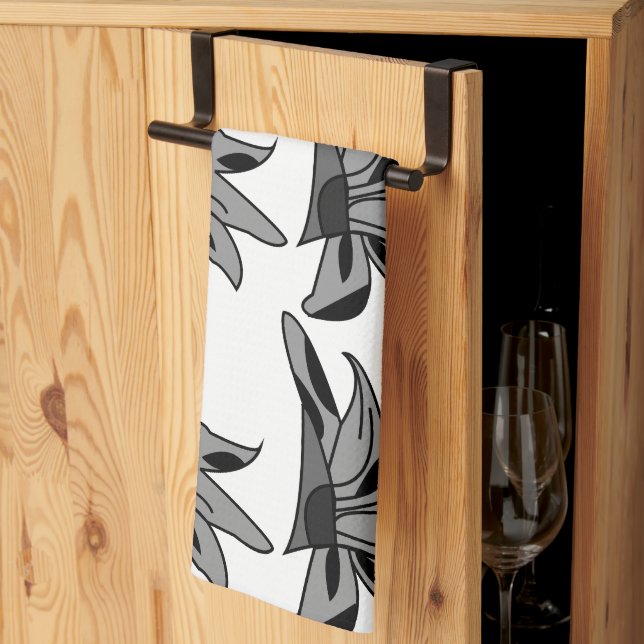 Paño De Cocina Flor de flores silvestres (Pliegue de tercios)