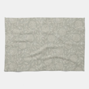 Paño De Cocina Flor de granja gris muda