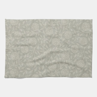 Paño De Cocina Flor de granja gris muda