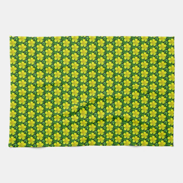 Paño De Cocina Flor de mariposa vibrante. (Horizontal)