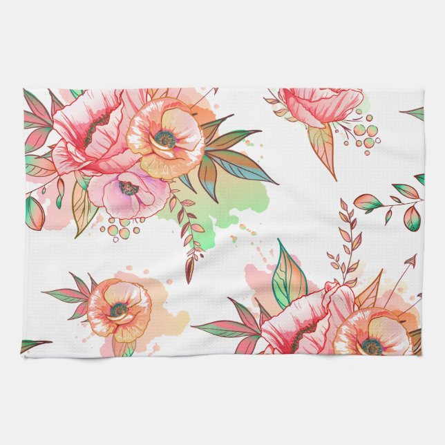 Paño De Cocina flor de primavera (Horizontal)