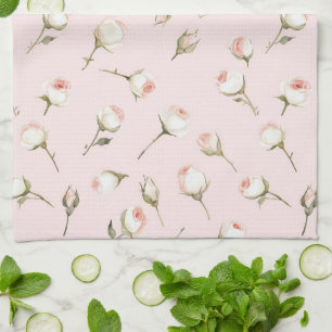 Paño De Cocina Flor de rosas rosadas encantadas