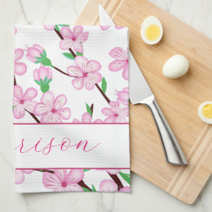 Paño De Cocina Flor de sakura de cerezo rosa