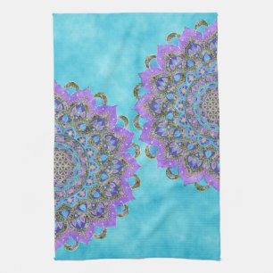 Paño De Cocina Flor De Vida - Mandala Estilo India 2