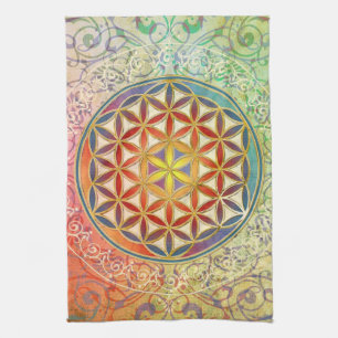 Paño De Cocina Flor de vida - Ornamento I