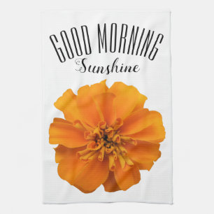 Paño De Cocina Flor Marigold Buenos Días Sol