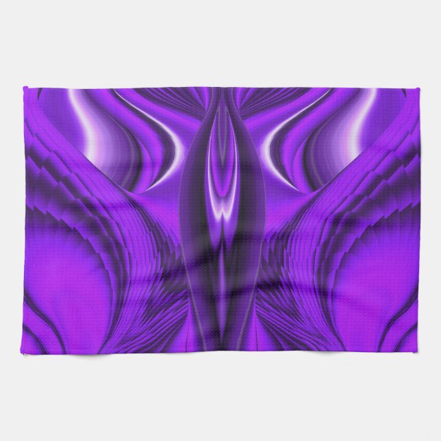 Paño De Cocina Flor púrpura Arcoiris Sueños Angel Alas (Horizontal)