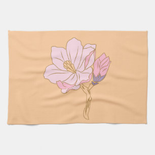 Paño De Cocina Flor rosa