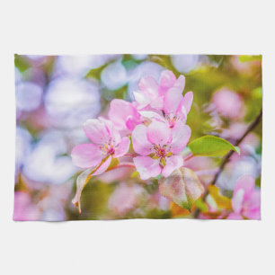 Paño De Cocina Flor rosa de manzana