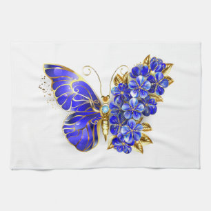 Paño De Cocina Flor Sapphire Mariposa