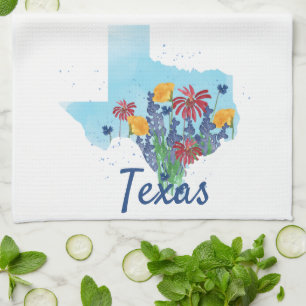 Paño De Cocina Flor silvestre de Texas Bluebonnet