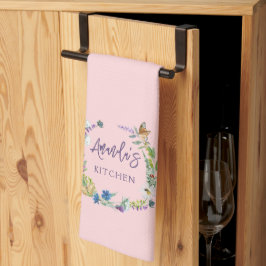 Paño De Cocina Flor silvestre rosa Rubor