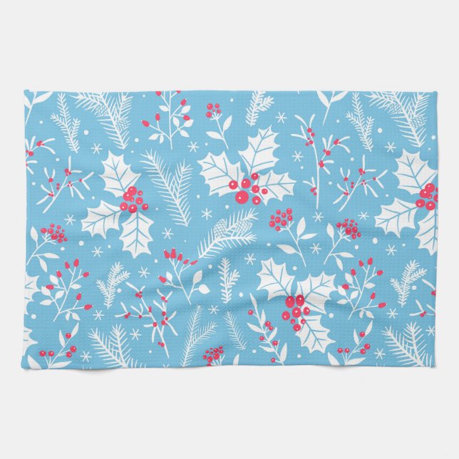Paño De Cocina Flora de invierno 2 (Horizontal)