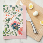 Paño De Cocina Flora Elegante De Color Rosa<br><div class="desc">La elegante toalla de cocina con motivos florales presenta un sencillo diseño floral de inspiración vintage. Moda vintage moderna y de moda elegante, esta toalla de mano hará una adición elegante a tu colección de toallas de cocina, regalo de casa para el nuevo propietario de tu vida, o un simple...</div>