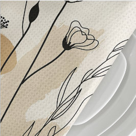 Paño De Cocina Flora neutral