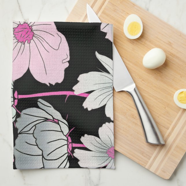 Paño De Cocina Floral (Doblado Cuarto)