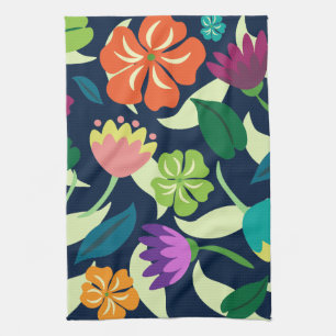 Paño De Cocina Floral