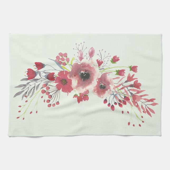 Paño De Cocina Floral (Horizontal)