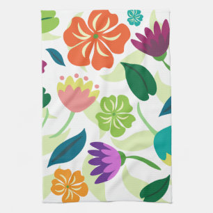 Paño De Cocina Floral