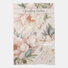 Paño De Cocina Floral acuarela acuática de cocción de las mujeres