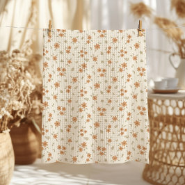 Paño De Cocina Floral Campestre Boho Silvestre Beige Tonto