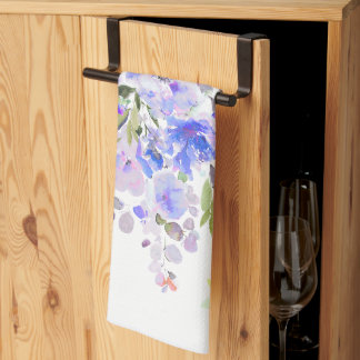 Paño De Cocina Floral de verano de color de agua de PixDezines
