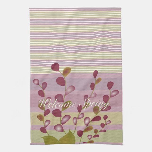 Paño De Cocina Floral digital moderna (Vertical)