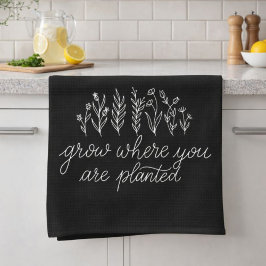 Paño De Cocina Floral Inspirador