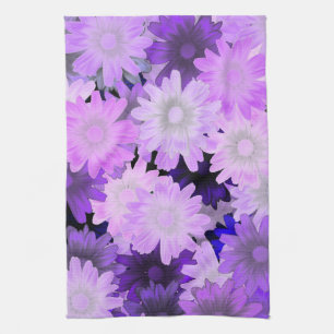 Paño De Cocina Floral malva
