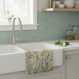 Paño De Cocina floral prado ámbar
