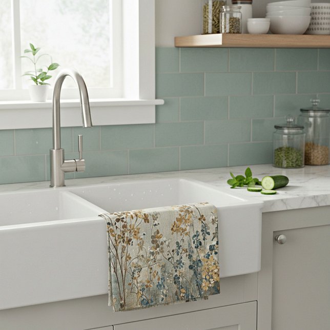 Paño De Cocina floral prado ámbar (Subido por el creador)