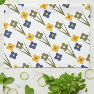 Paño De Cocina Floral Primaveral Bonito