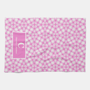 Paño De Cocina Floral rosa
