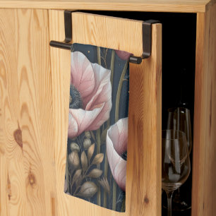 Paño De Cocina Floral Rosa