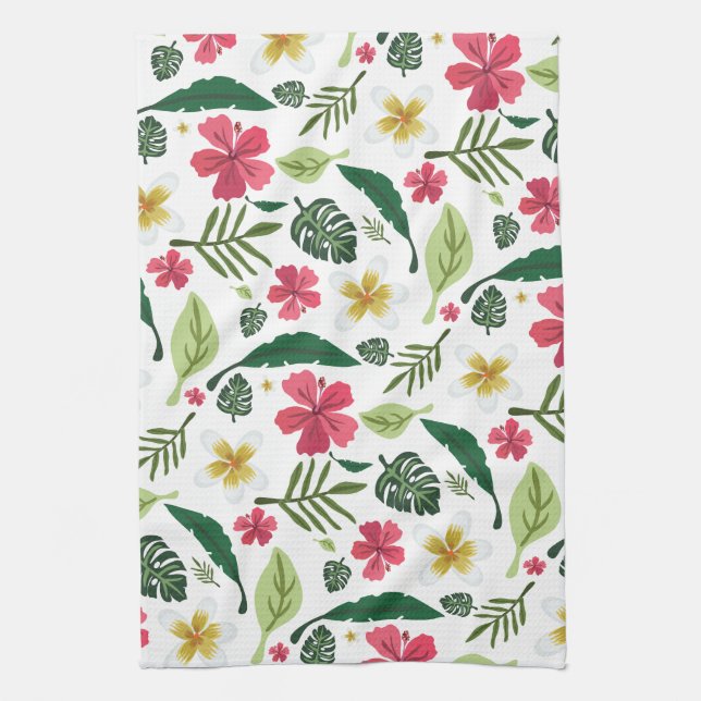 Paño De Cocina Floral Tropical  (Vertical)