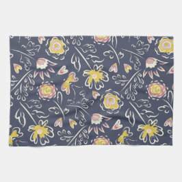 Paño De Cocina Floral Whirlwind