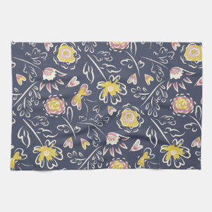 Paño De Cocina Floral Whirlwind