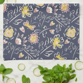 Paño De Cocina Floral Whirlwind